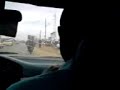 traveling view from a taxi