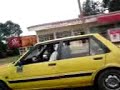 traveling view from a taxi