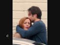 Mulder & Scully kiss - XF2 shooting Mulder & Scully kiss - XF2 shooting