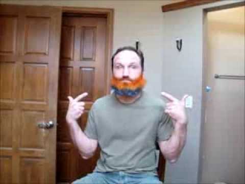 how to dye facial hair