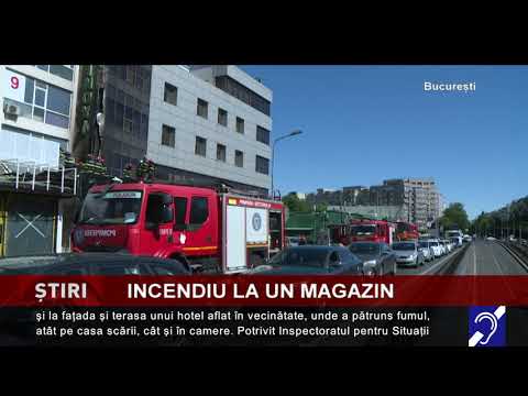 Magazin în flăcări