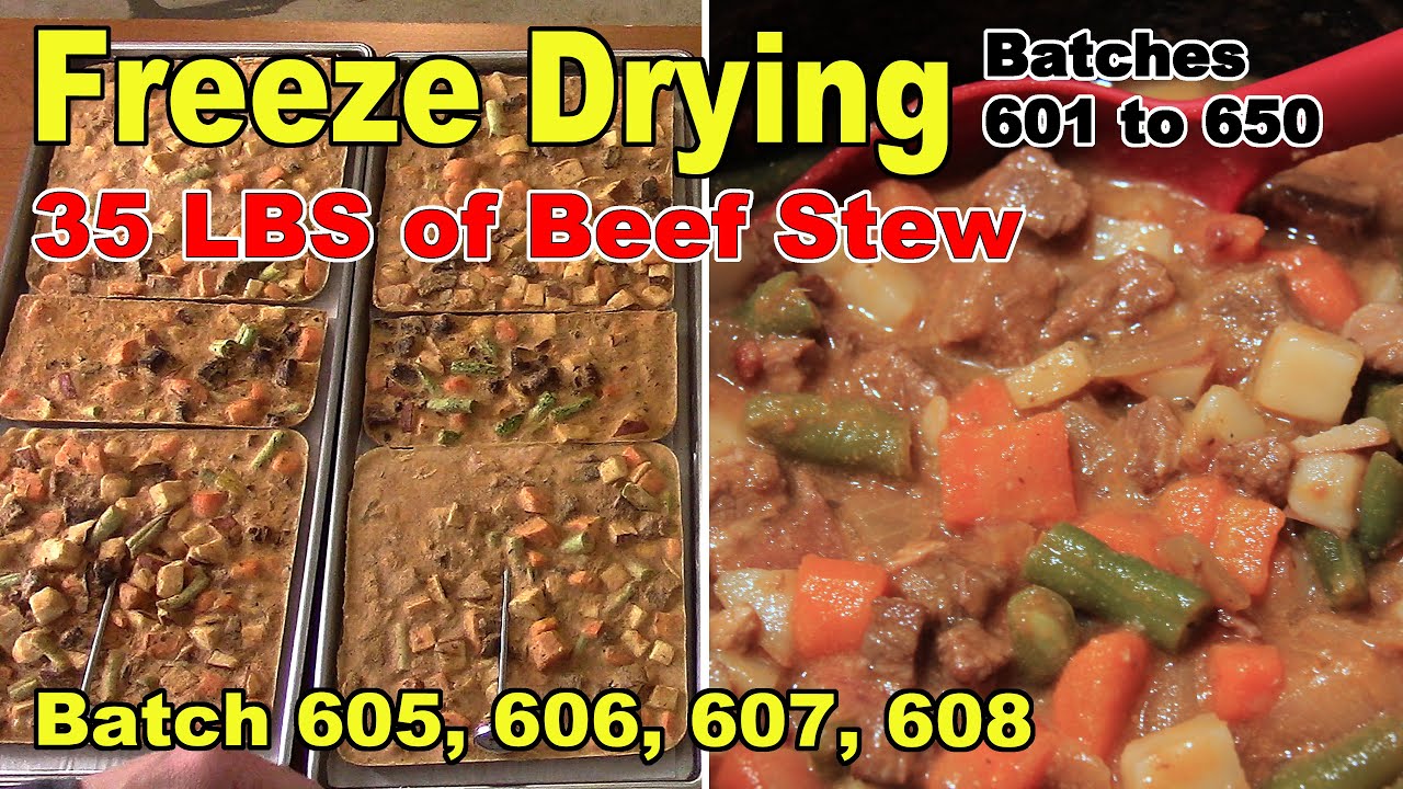Making Beef Stew for Freeze Drying Batches 605, 606, 607