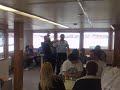 sansio dopo la vincita dell'inter a bordo il ferry-boat a vn