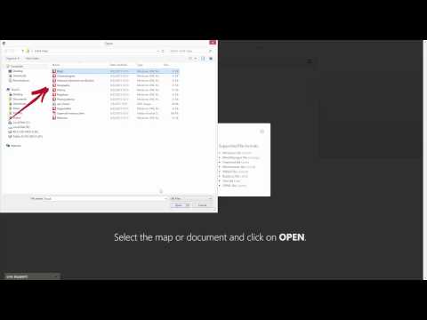 How to upload a map or a
document