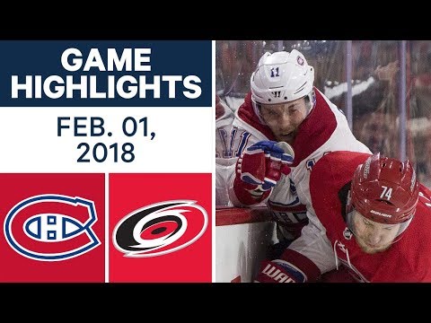 Video: NHL Game Highlights | Canadiens vs. Hurricanes – Feb. 1, 2018