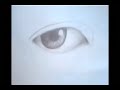 Desenhando um olho com lapis de grafite