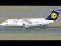 Lufthansa AVRO RJ85 Hamburg Landing Lufthansa AVRO RJ85 Hamburg Landing