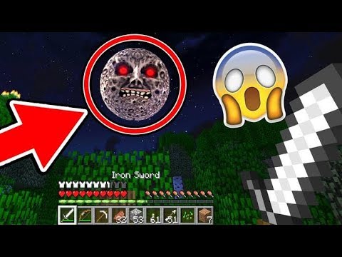 lunar moon and red sun in minecraft