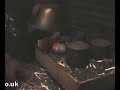 Copper Matt Raku firing