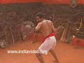 Urumi fight in Kalarippayattu, Kerala