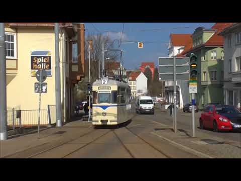 Gotha: 90 Jahre Straenbahnlinie 2 (Haltestelle - d ...