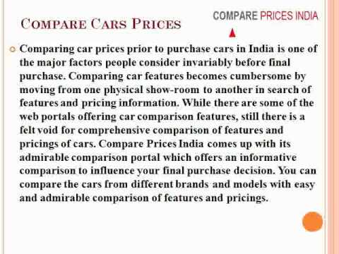 how to compare cars in india
