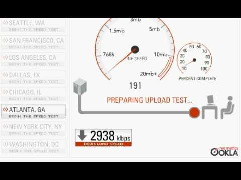 how to test dsl speed on at&t