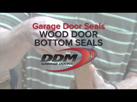 how to seal garage door bottom