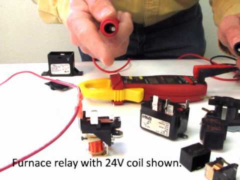 relay - Showing how a an electronic furnace and circuit board relay functions.