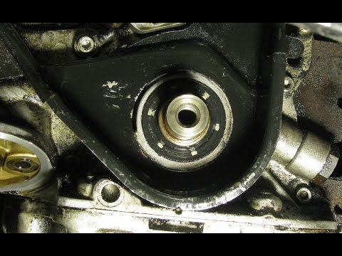 Replacing the timing belt and front oil seal on a GM 2.2L engine Daewoo, Isuzu, part 3: Oil seal