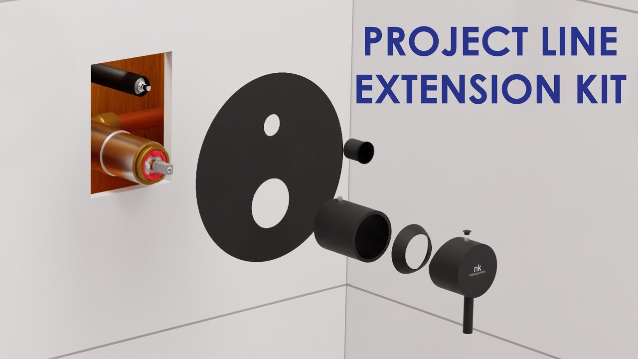 Installation of the extensions of the Project Line pressure balance