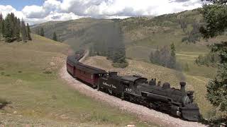 Locomotive 487 at Upper Los Pinos - Video by James Parfrey