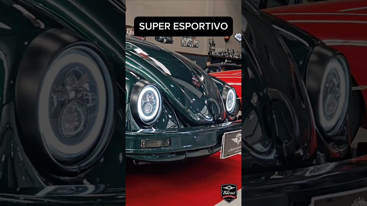 Fusca 1985 verde especial voltou para revisão, continua esbanjando brilho e autenticidade. 💚✨️😍