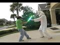 Bunny Fights Kid With Lightsaber! Bunny Fights Kid With Lightsaber!