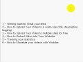 Affiliate Marketing Help, How to Video