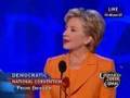 Sen. Hillary Clinton (D-NY) addresses the DNC