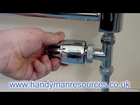 how to bleed an upright heated towel rail