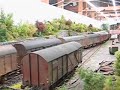 Freight train in G Scale inside layout from belgium