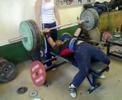 Olly Gilbert 160kg x 2 bench press at 75kg Olly Gilbert 160kg x 2 bench press at 75kg