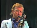 klaus doldinger's passport live at montreux jazz 1980 featuring don ellis drummer, david crigger with bassist, deiter petereit, guitarist kevin mulligan, and keyboardist hendrik schaper