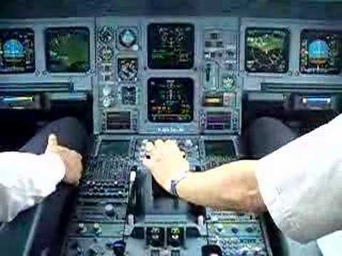 Air France A-330 preparing for landing.