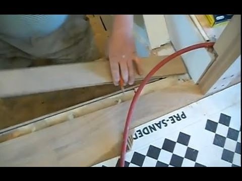 how to fasten hardwood stair treads