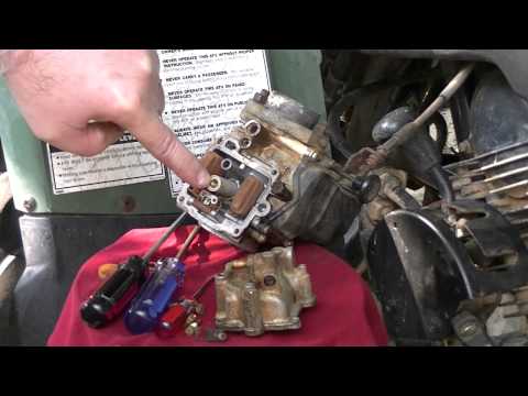 how to adjust a carburetor on a yamaha big bear