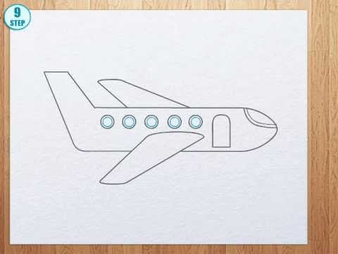 how to draw airplanes