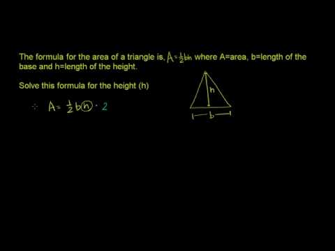 how to rearrange an equation to isolate a variable