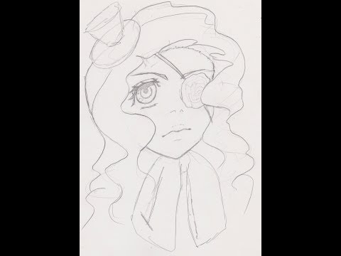 how to draw an eye patch