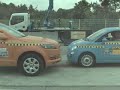 Fiat 500 vs Audi Q7 in a crash test Manele-Gratis.net