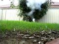 Homemade R-candy model rocket motor test Homemade R-candy model rocket motor test