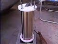Part 3 shows the assembled Super-gen turned on and producing HHO gas in a dye test showing the production of HHO.