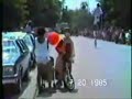 Clown Riding a 8 Foot High Unicycle in Belfast Parade