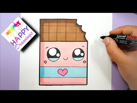 video-linktoworks-How to Draw Cute Chocolate Bar With a Love Heart - Super ...