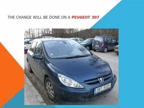 How to replace the air cabin filter   dust pollen filter on a Peugeot 307