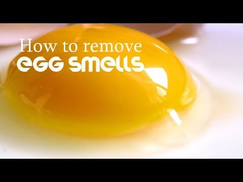 how to eliminate egg smell from cake
