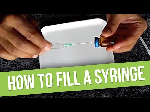 how to fill hcg syringe