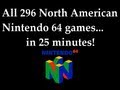Every Nintendo 64 Game in One Video