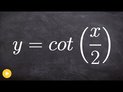 how to draw cot x