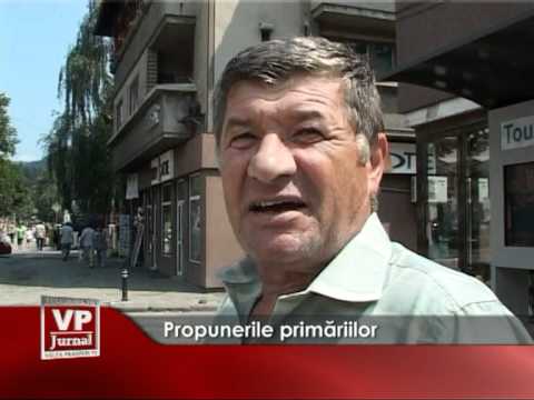 Propunerile primăriilor