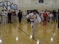 this is a watered down version of one of Sensei Suzann Wancket-Yue's traditional forms, that my sensei (Master Smith) made for me. This was my first tournament as a blackbelt, and my first tournament, as a member of team scream, some parts were a little sloppy but i pulled of 2nd place. feel free to comment POSITIVLEY