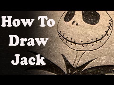 how to draw jack skellington