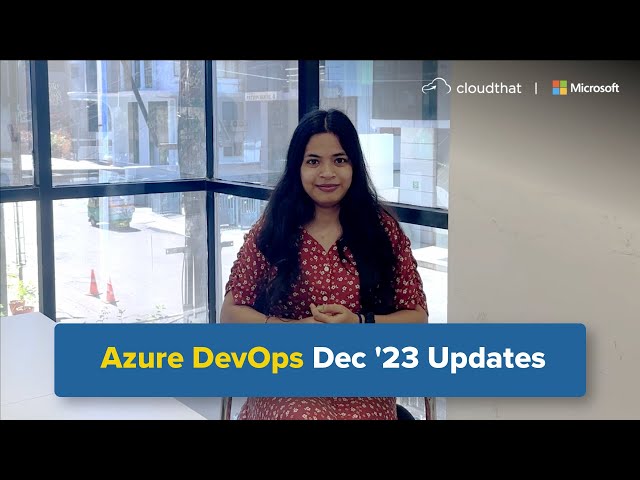 Dive into the latest Azure releases for December '23 with our Subject Matter Expert, Azure & DevOps, Prashant Khosre. 
 
It's your go-to guide in Azure DevOps and walks you through the insights and game-changing improvements. Don't miss out on the essential information that can transform the way you work.
@Microsoft 
 
#MicrosoftAzure #TechGuide #DevOpsEngineer #CloudComputing #AzureCloud #InnovationHub #devopscommunity #TechEnthusiast #CuttingEdgeTech #CloudDevelopment #microsoft #microsoftpartners #CloudThat #moveup #technology #TechInsights #TechTransformation #DigitalInnovation #Azure #TechKnowledge #ContinuousIntegration #CloudSolutions #ITInfrastructure #TechNews #DevOps